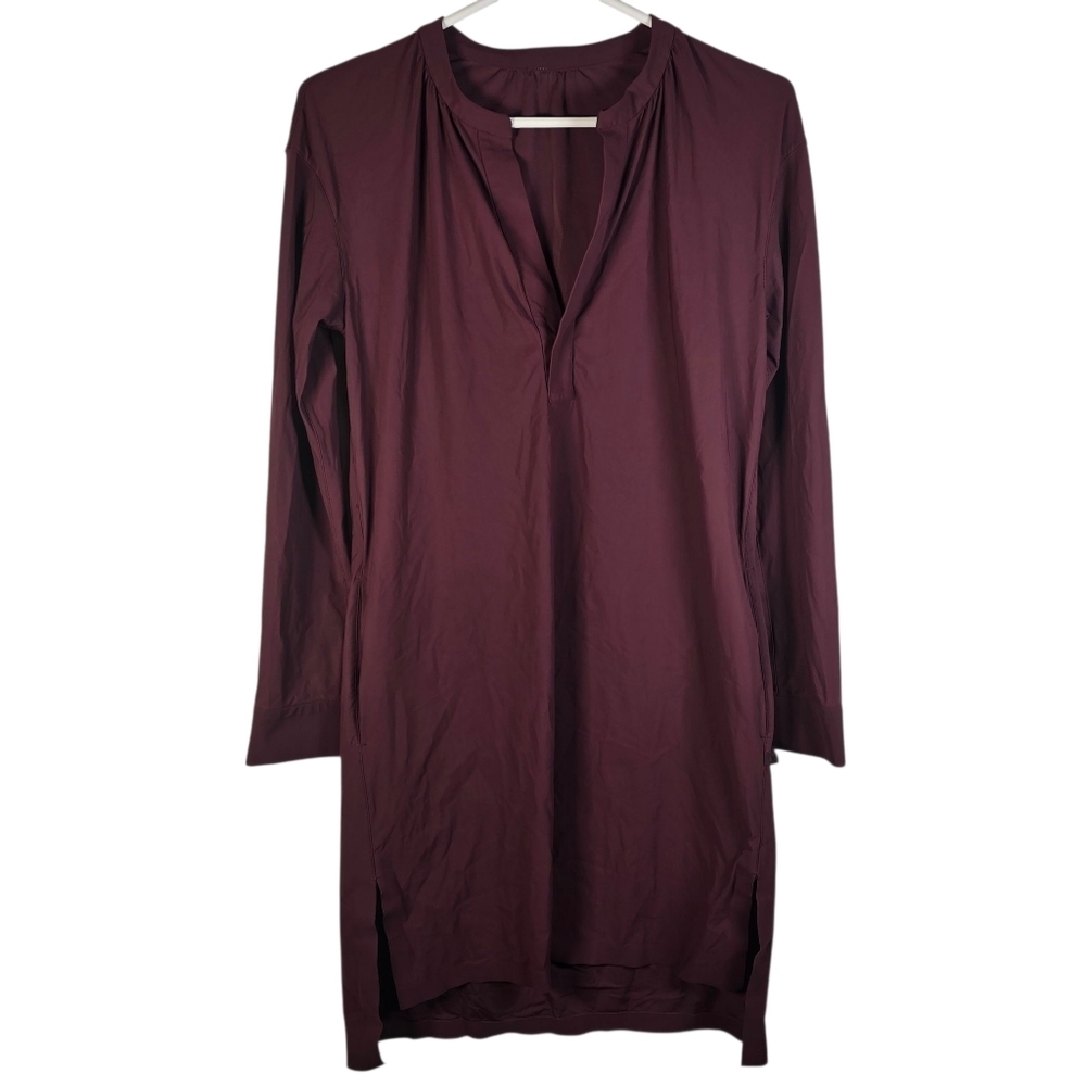Lululemon Women's Effortless Dress Tunic in Bordeaux Drama Burgundy No Size